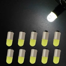 10x White 3D BA9S LED Bulb Instrument Cluster Panel Light For 1966-2004 Ford