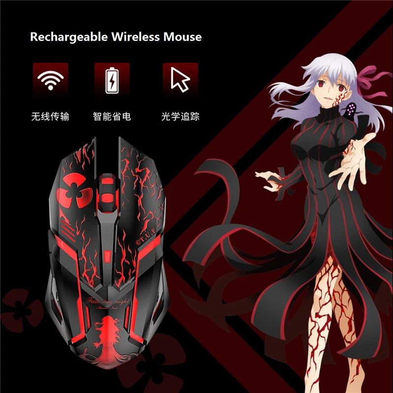 Anime Fate/Grand Order 2.4G Wireless Mouse Alter Saber Optical Mute Gaming Mouse - Image 3 of 4