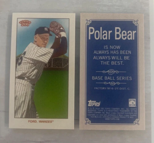 2024 Topps 206 Polar Bear Back 1:7 Packs You Pick EST Print Run 47 Per Card T206