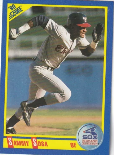 FREE SHIPPING-MINT-1990 Score #558, Sammy Sosa (Chicago White Sox)