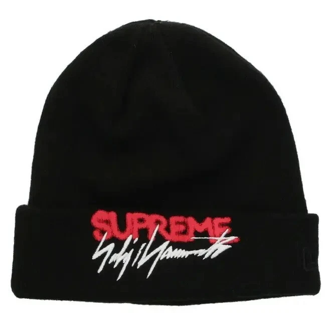 Bonnet Yohji Yamamoto x Supreme Logo   Noir
