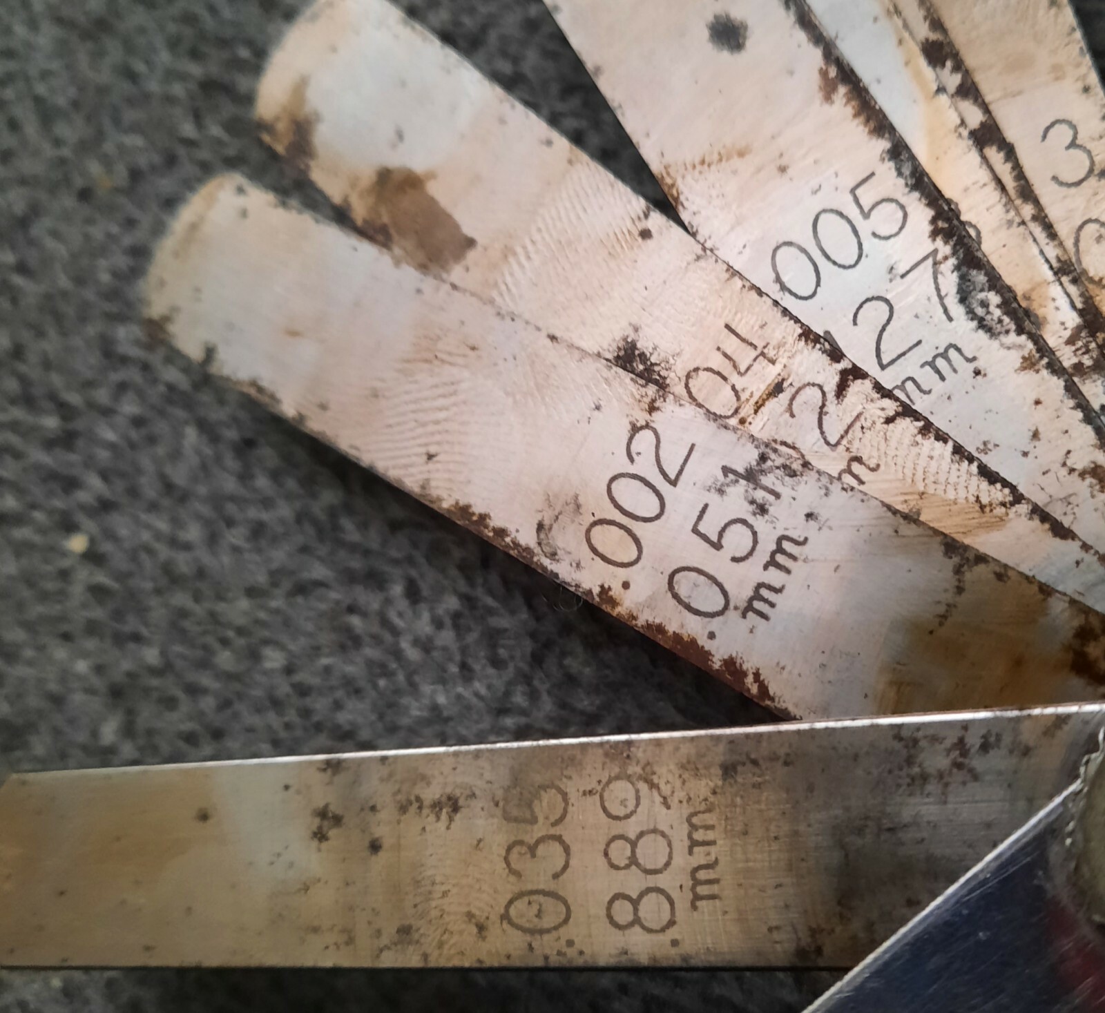 BLUE POINT SAE/Metric Feeler Gauge Set 002035 Item No FB335 eBay