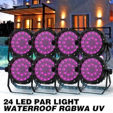 RGBWA UV Waterproof 24x15W LED Par Can Light DMX Outdoor Stage wash Lighting