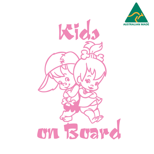 KIDS ON BOARD Warning Vinyl Decal Sticker 13 cm x 19 cm - Picture 9 of 16