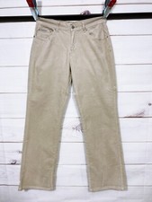 Calvin Klein Jeans Womens Corduroy Jeans Size 8 Beige Mid-Rise 5 Pockets