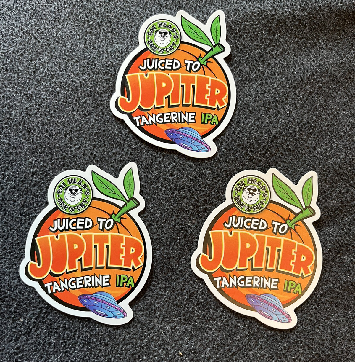 Fat Head's Brewery OHIO Stickers Lot of 3 NEW! Craft Beer JUICED TO