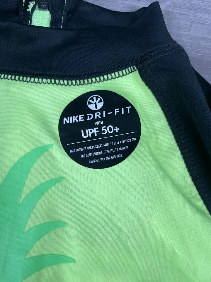 Nike Dri Fit Rashguard Suit Size 12M Hurley NWT SPF 50+ Green Sun Protection - Image 4 of 4