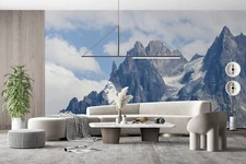 3D Snow Mountain Forest LandscaSelf-adhesive Removeable Wallpaper Wall Mural1