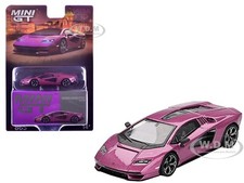 LAMBORGHINI COUNTACH LPI 800-4 VIOLA 30TH 1/64 DIECAST MODEL BY MINI GT MGT00865