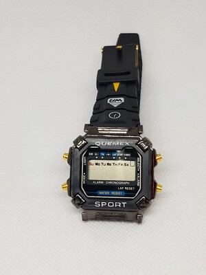 Herren Armband Uhr (3) Armbanduhr digital Quemex Neu