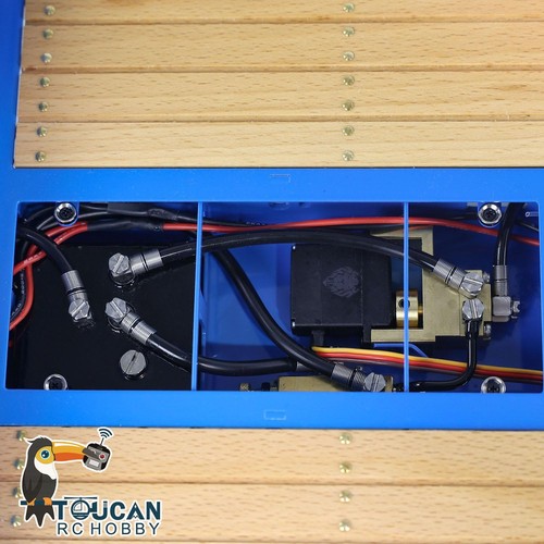 Painted LESU 1/14 Trailer W/Hydraulic Lifting Tailboard for RC Tractor Truck - Picture 10 of 12