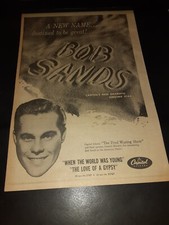 Bob Sands When The World Was Young Rare Original Promo Poster Ad Framed