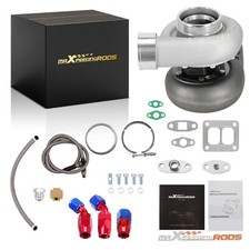 GT45 T4 1.05 A/R Universal Turbo 600+HP V-Band Oil Drain Feed Return Line Kit