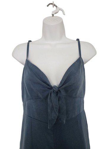 Mono Faithfull The Brand 100 % lino Presley nudo azul 6 correas de espagueti DEFECTUOSO - Imagen 5 de 11