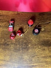 Nascar Christmas Ornaments. Trevco. Used.