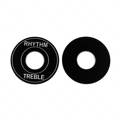 2x Placca Interruttore Alluminio Ritmo Treble Pickup Selettore Anello di Levetta per Gibson - Foto 4 di 9