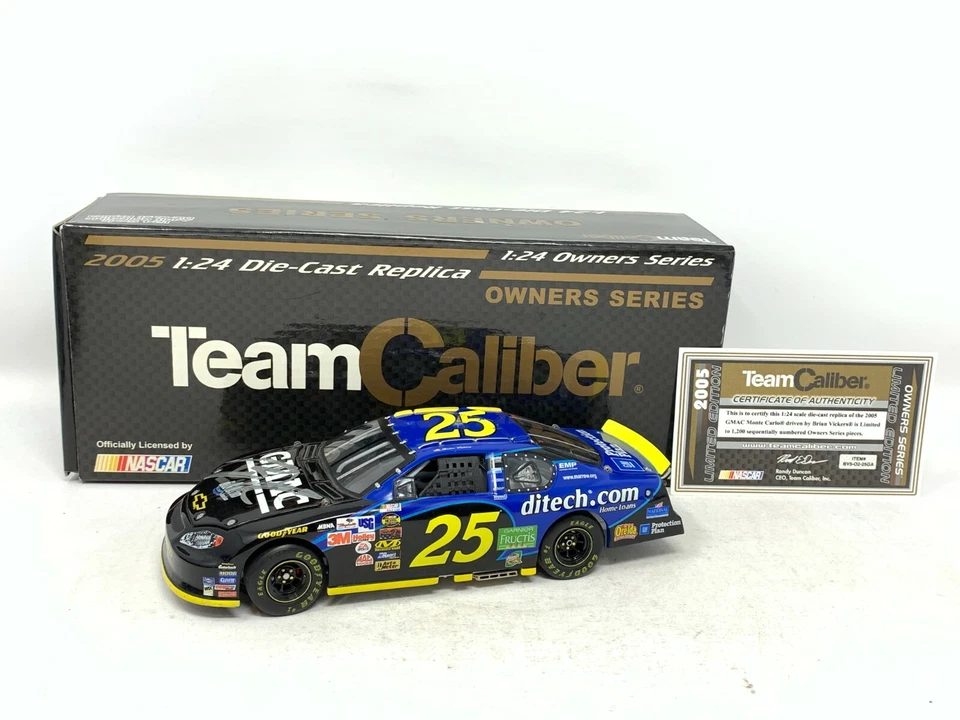 Team Caliber Owners Nascar Brian Vickers #25 GMAC 2005 Monte Carlo 1:24 Diecast - Image 2 of 4