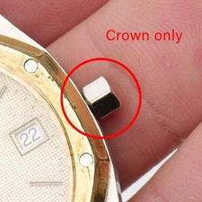 Vintage Bulova Royal Oak Steel Replacement Crown Part 4.4mm x 3.5mm Tap 10