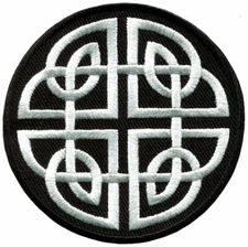 Celtic knot Irish Tattoo Embroidered Patch [iron on Sew on -3.0 inch - C2]