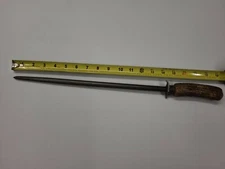Vintage Nichols Brothers Sharpening Steel 19" stag handle