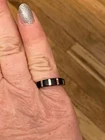 Vintage 925 Sterling Silver & Onyx Ring Size 6