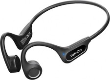 Bone Conduction Headphones, Bluetooth with Mic, 10H Playtime - Black