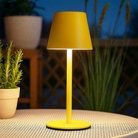 AußEnlampe Tischleuchte Flaschenaufsatz Led Touchdimmer Gelb Opal Akku Cct Usb