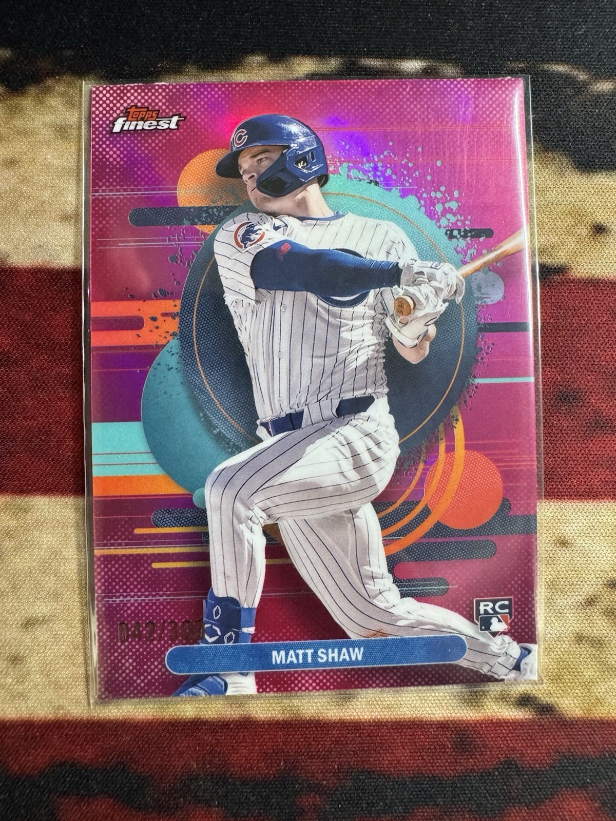 2025 Topps Finest - Uncommon Matt Shaw #162 Magenta Refractor /300 (RC)