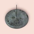 Vintage Garden Brass Sundial With Sun And Eagle