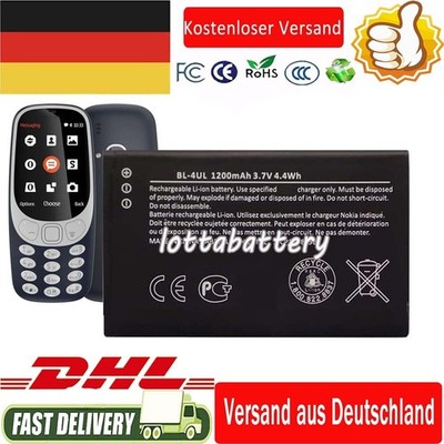 BL-4UL Akku für Nokia 3310 Single & Dual Sim ( NEW EDITION) TA-1030, TA-1008 DE