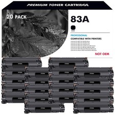 20x High Yield Black CF283A 83A Toner For HP LaserJet Pro MFP M201dw M225dw