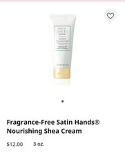 Mary Kay Fragrance-Free Satin Hands Nourishing Shea Cream 3 Oz SEALED NEW
