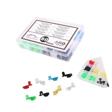 80PCS Car Door Lock Rod Clip Kit,Portable Car Door Handle Clip Kit for Fixing...