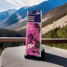 Vintage Womens Sport Sock Pom Pom