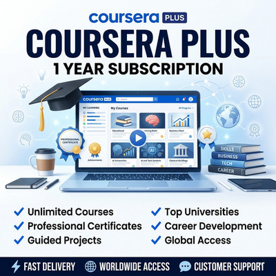 Coursera Plus 1 Year Subscription - Global Access -  Upgrade your Account