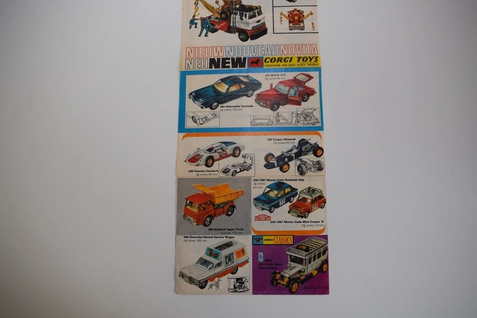 B93 CATALOGO CARTELLA VOLANTINO CORGI TOYS 1967 UK U.K. EXC. COND. - Immagine 3 di 4