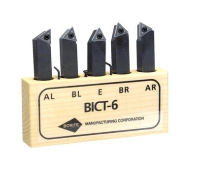 Borite Style AR;AL.BR;BL;E 1/2x1/2'' SH - Indexable Tool Bit Set BICT-8