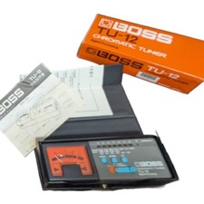BOSS TU-12 Chromatic Tuner Complete Box Vintage Needle Meter Japan Guitar Bass