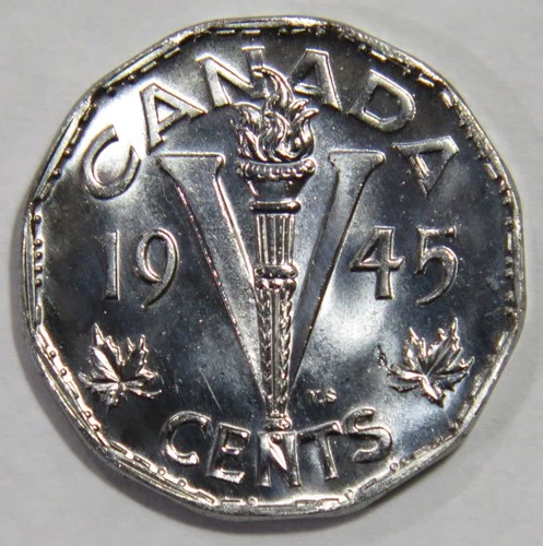 1945 Canada 5 Cents — photo from the most recent tracked eBay sale