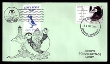 Mayfairstamps Great Britain 2003 Lundy Czyl Penny Post Puffin Cachet cover aaw_4