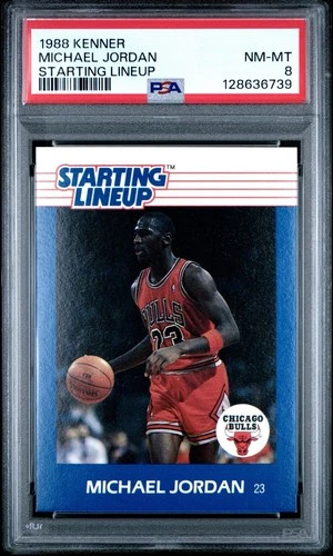 Kenner 1988 Starting Lineup Michael Jordan PSA 8 Chicago Bulls Basketball Card