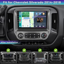 Wifi Carplay Stereo Radio GPS Navigation For 2014-2018 Chevy Silverado 1500 2500