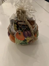 Fitz & Floyd Vintage Mediterranean Fruit Decorative Bowl & Potpourri Set NEW