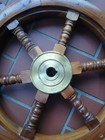 Wooden nautical Ships wheel Boat's Steering Wheel Helm 24" Marine Decoration  — photo 6