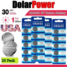 20x CR2032 3V Button Battery For Watch Toy Calculator Clock Car Key Coin Cells