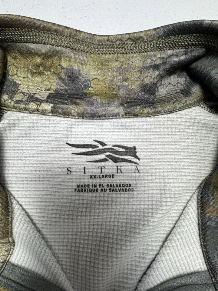 Sitka Core Midweight Zip-t Men’s 2XL Gore Optifade Subalpine Polygiene Hunting - Image 3 of 4