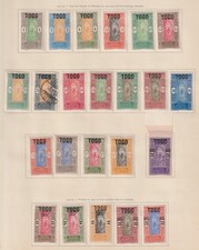 French Togo 1921 collection of 23 stamps / HIGH VALUE!