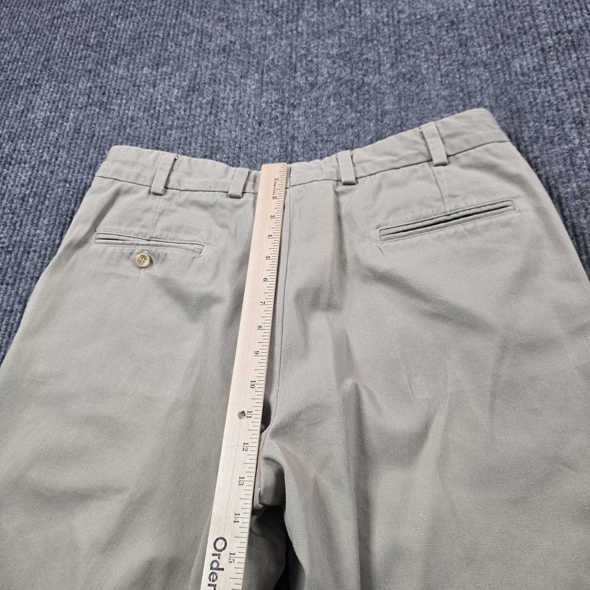 VTG Bills Khakis Pants Mens 36x32 Beige Pleated Khakis Straight