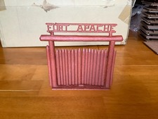 VINTAGE MARX FORT APACHE FRONT GATE IN REDISH BROWN