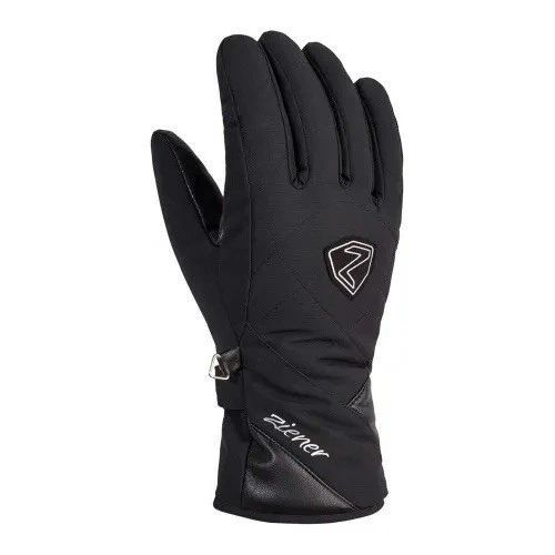 Ziener Kamea GORE-TEX Ladies Ski Gloves Winter Waterproof Gloves Black Size 6.5